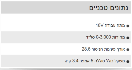 מסור חרב נטען 18V FUEL