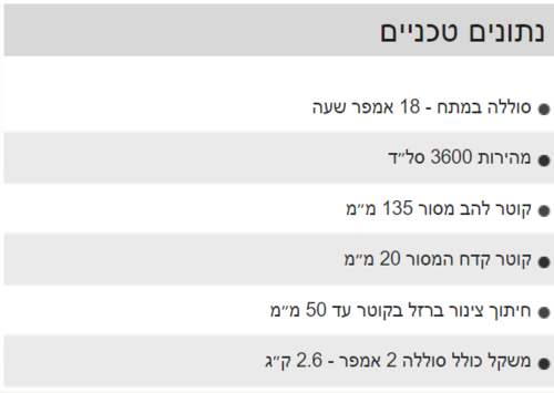 מסור עגול למתכת 18V ליתיום