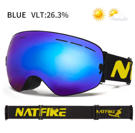 משקפי סקי גוגלס למזחלות/אופנועי שלג להגנה  GOGGLES SKI 