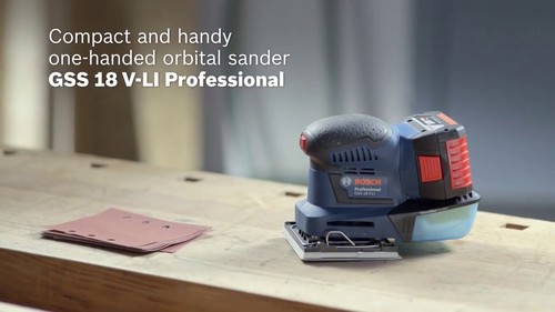 מלטשת רוטטת נטענת GSS 18V-LI - גוף בלבד