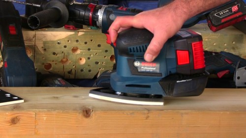 מלטשת רוטטת נטענת GSS 18V-LI - גוף בלבד