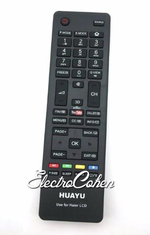 שלט תואם אוניברסלי לטלויזיה חכמה הייר HAIER SMART TV