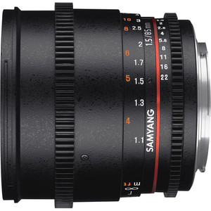 עדשת קולנוע Samyang 85mm T1.5 VDSLR AS IF UMC II