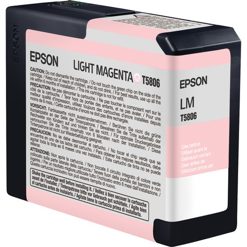 דיו ורוד בהיר למדפסת Epson T5806