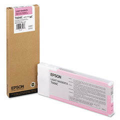 דיו ורוד בהיר מקורי לפלוטר Epson T606C