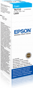 בקבוק דיו כחול למדפסות Epson T6732 L800 
