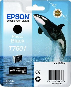 דיו למדפסת Epson Black T7601 P600