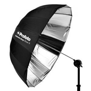 מטריה פרבולית כסופה Profoto Deep Silver S - להשכרה