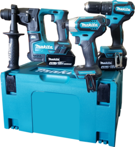 סט מקדחה רוטטת +אימפקט+פטישון MAKITA DLX2227RME