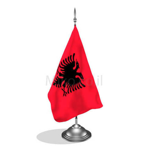 דגלון אלבניה - Albania mini flag *תמונה לצורך הדמיה בלבד*