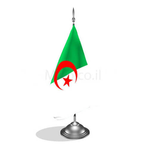 דגלון אלג'יריה - Algeria mini flag *תמונה לצורך הדמיה בלבד* 