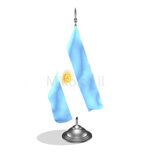 דגלון ארגנטינה - Argentina mini flag *תמונה לצורך הדמיה בלבד*