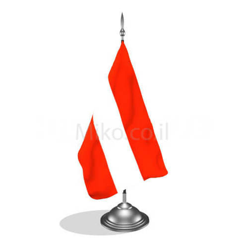 דגלון אוסטריה - Austria mini flag *תמונה לצורך הדמיה בלבד* 