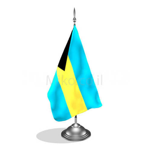 דגלון איי בהאמה - Bahamas mini flag *תמונה לצורך הדמיה בלבד* 