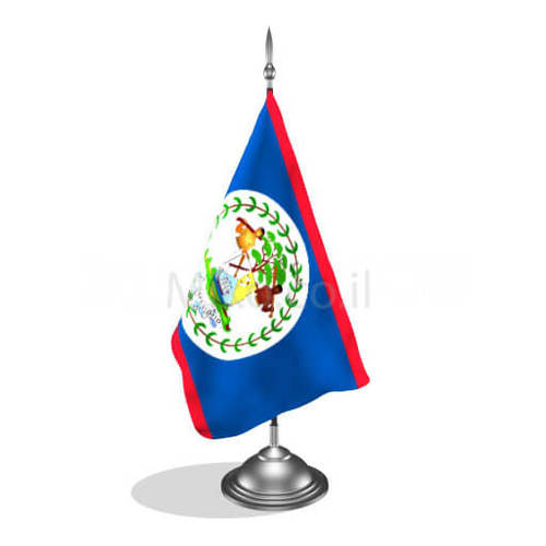 דגלון בליז - Belize mini flag *תמונה לצורך הדמיה בלבד* 