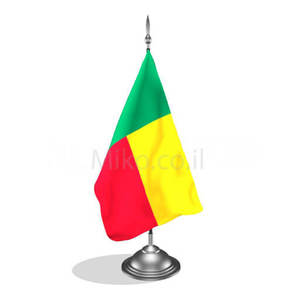 דגלון בנין - Benin mini flag *תמונה לצורך הדמיה בלבד* 