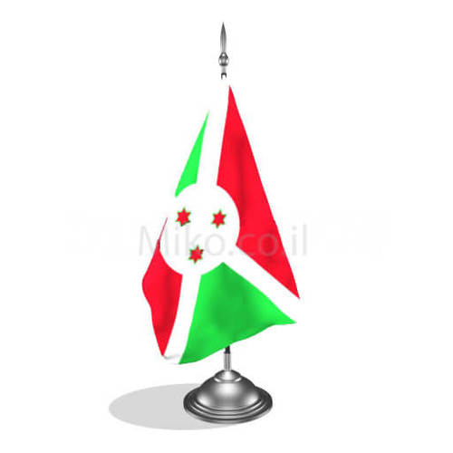 דגלון בורונדי - Burundi mini flag *תמונה לצורך הדמיה בלבד*