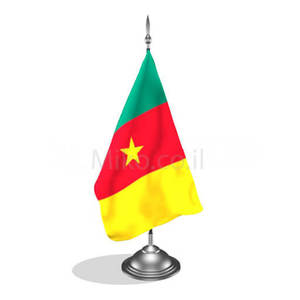 דגלון קמרון - Cameroon mini flag *תמונה לצורך הדמיה בלבד*