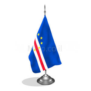 דגלון כף ורדה - Cape Verde mini flag *תמונה לצורך הדמיה בלבד* 