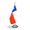 דגלון צ'ילה - Chile mini flag *תמונה לצורך הדמיה בלבד*