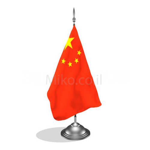 דגלון סין - China mini flag *תמונה לצורך הדמיה בלבד*