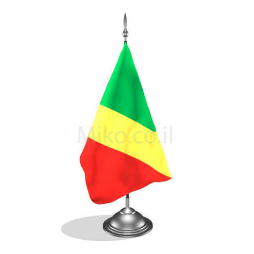 דגלון קונגו - Congo mini flag *תמונה לצורך הדמיה בלבד*