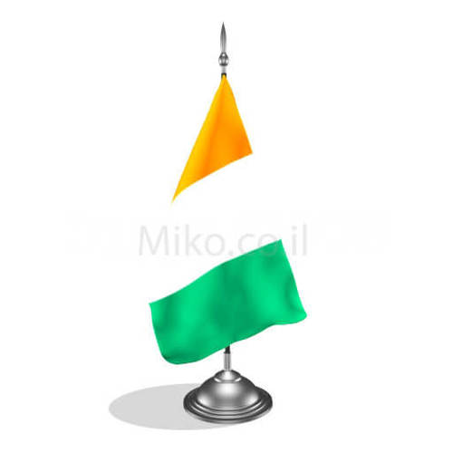 דגלון חוף השנהב - Cote d'Ivoire mini flag *תמונה לצורך הדמיה בלבד*