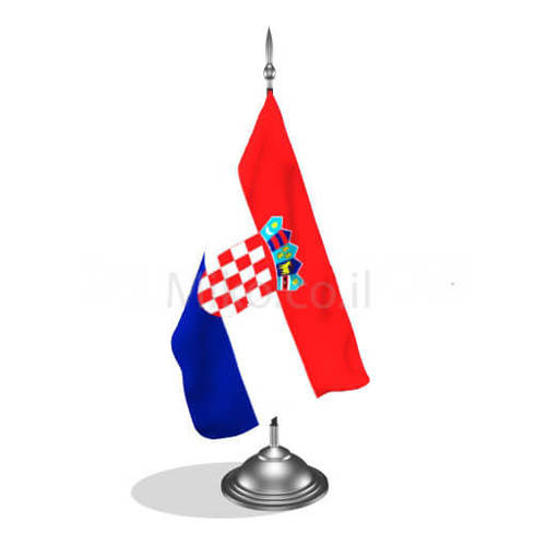 דגלון קרואטיה - Croatia mini flag *תמונה לצורך הדמיה בלבד*