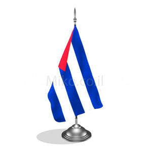 דגלון קובה - Cuba mini flag *תמונה לצורך הדמיה בלבד*