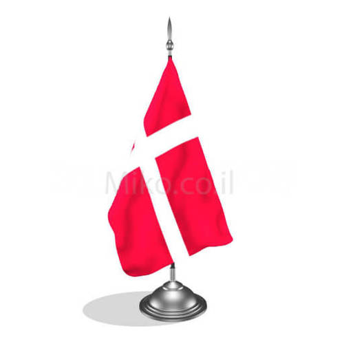 דגלון דנמרק - Denmark mini flag *תמונה לצורך הדמיה בלבד*