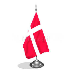 דגלון דנמרק - Denmark mini flag *תמונה לצורך הדמיה בלבד*