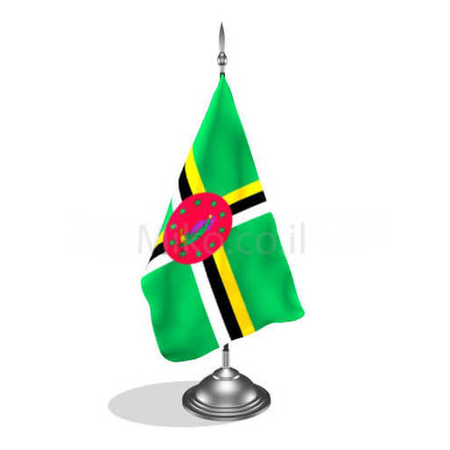 דגלון דומיניקה - Dominica mini flag *תמונה לצורך הדמיה בלבד*