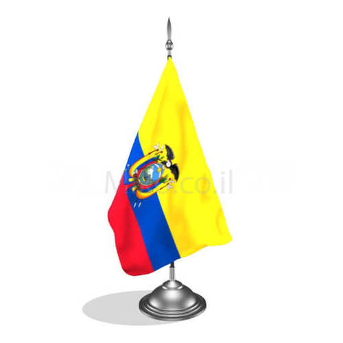 דגלון אקוודור - Ecuador mini flag *תמונה לצורך הדמיה בלבד*