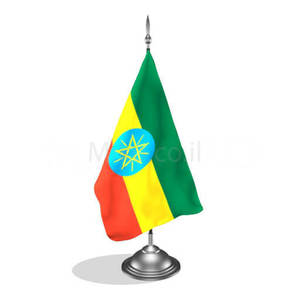 דגלון אתיופיה - Ethiopia mini flag *תמונה לצורך הדמיה בלבד* 