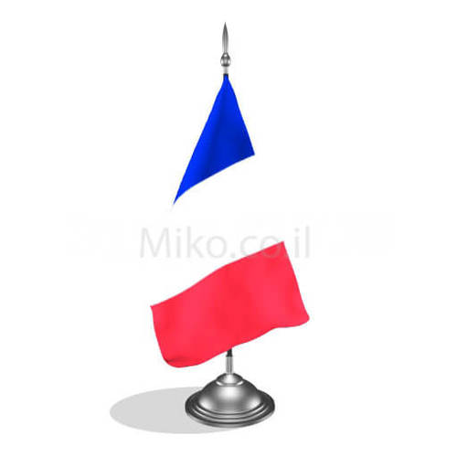 דגלון צרפת - France mini flag *תמונה לצורך הדמיה בלבד*