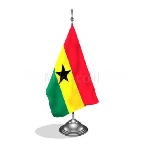 דגלון גאנה - Ghana mini flag *תמונה לצורך הדמיה בלבד*