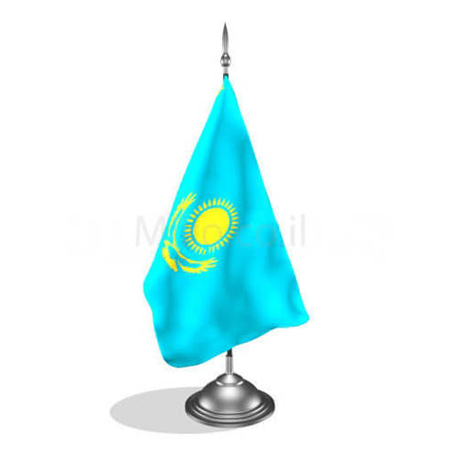 דגלון קזחסטן - Kazakhstan mini flag *תמונה לצורך הדמיה בלבד*