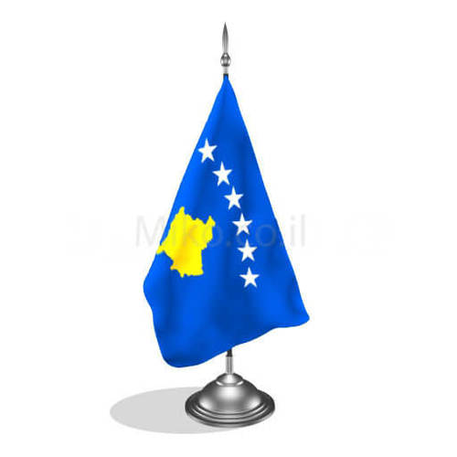 דגלון קוסובו - Kosovo mini flag *תמונה לצורך הדמיה בלבד* 