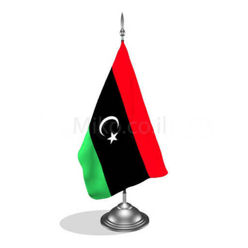 דגלון לוב - Libya mini flag *תמונה לצורך הדמיה בלבד*