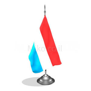 דגלון לוקסמבורג - Luxembourg mini flag *תמונה לצורך הדמיה בלבד*