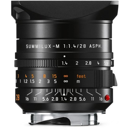 עדשה מקצועית רחבת זווית LEICA דגם: LEICA SUMMILUX-M 28mm f/1.4 ASPH