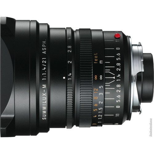 עדשה מקצועית רחבת זווית  LEICA דגם:LEICA SUMMILUX-M 21mm f/1.4 ASPH.