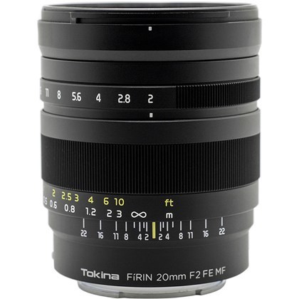Tokina FiRIN 20mm f/2 FE MF for Sony E