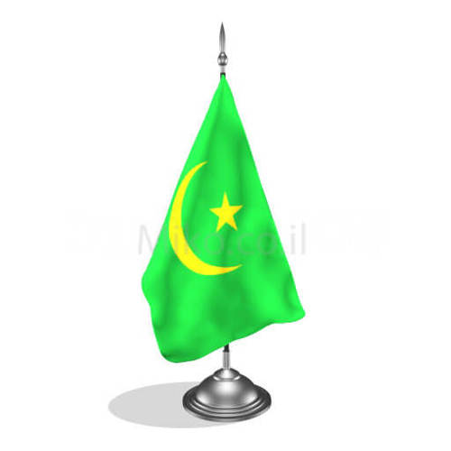 דגלון מאוריטניה - Mauritania mini flag *תמונה לצורך הדמיה בלבד*