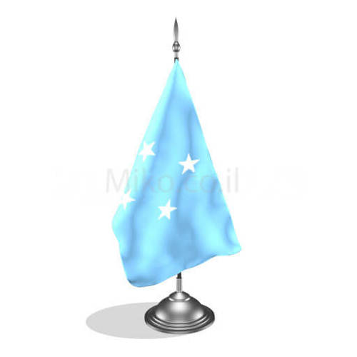 דגלון מיקרונזיה - Micronesia mini flag *תמונה לצורך הדמיה בלבד*