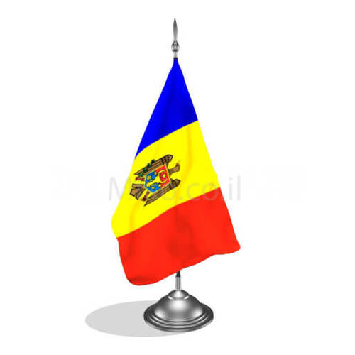 דגלון מולדובה - Moldova mini flag *תמונה לצורך הדמיה בלבד*