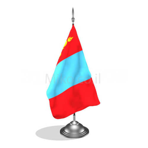 דגלון מונגוליה - Mongolia mini flag *תמונה לצורך הדמיה בלבד*