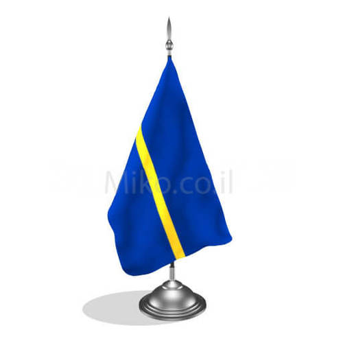 דגלון נאורו - Nauru mini flag *תמונה לצורך הדמיה בלבד*
