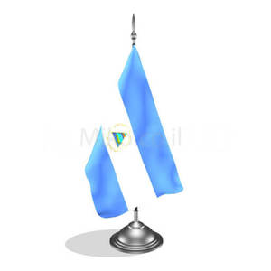 דגלון ניקרגואה - Nicaragua mini flag *תמונה לצורך הדמיה בלבד*