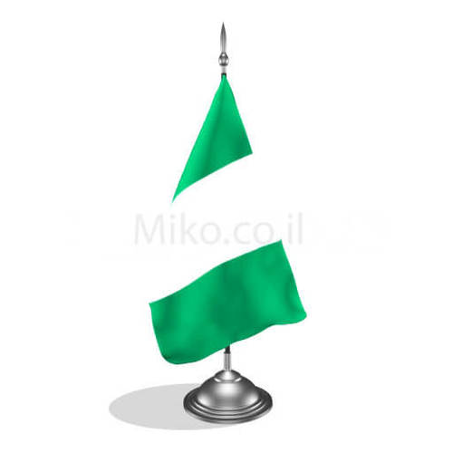 דגלון ניגריה - Nigeria mini flag *תמונה לצורך הדמיה בלבד*